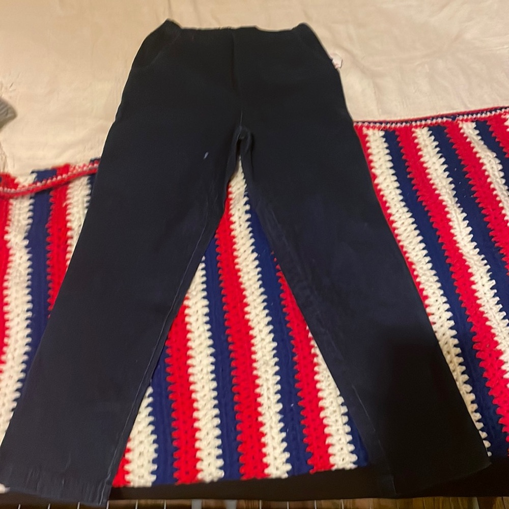 Dark blue stretch pant